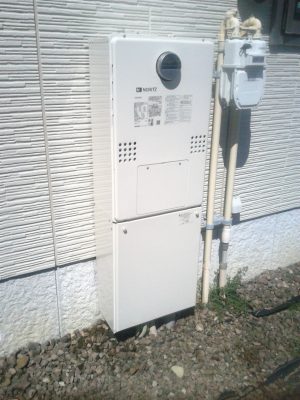 給湯器取り換え　新潟市西区・ガス給湯器故障交換工事